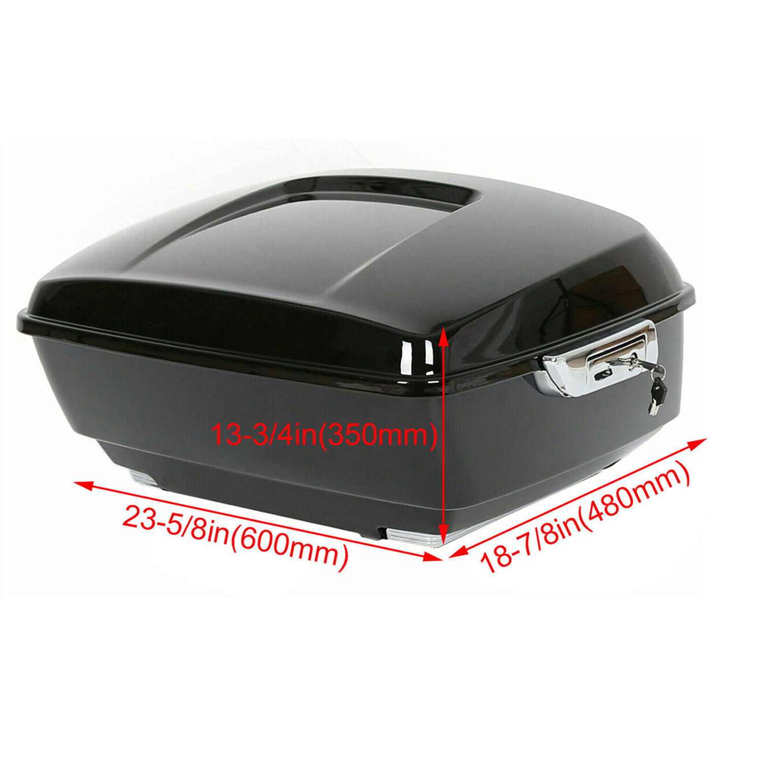 Black King Tour Pack Trunk Rack For Harley Davidson Street Road Glide 2014-25