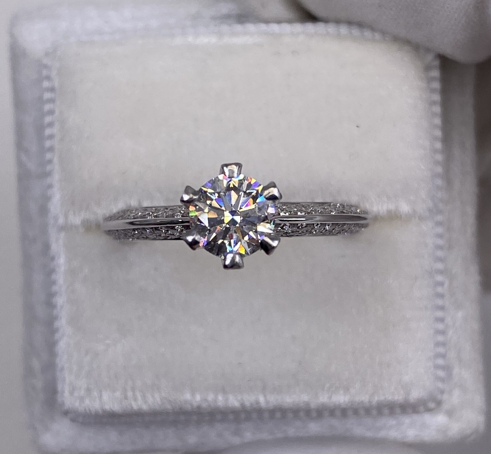 DIAMOND ENGAGEMENT RING ROUND VS1 E 1.6 CT GROWN LAB CREATED PLATINUM NEW SZ 4-9