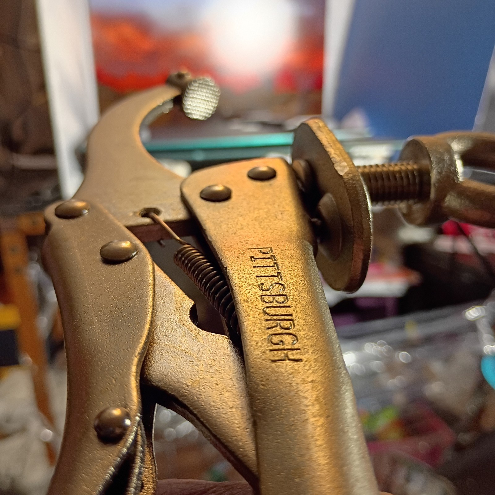 Pittsburg Heavy Duty Pittsburgh 9" Locking Drill Press Clamp Vise