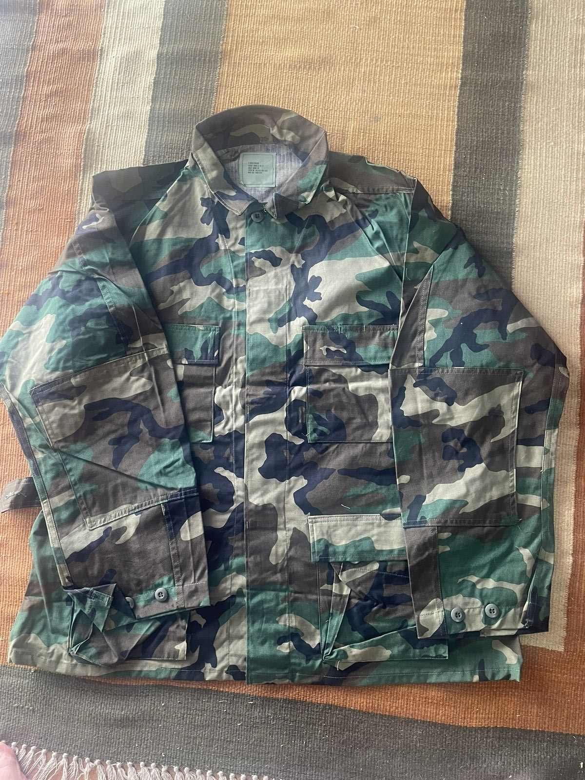 US Military issue woodland BDU blouse/shirt XL-Reg NEW