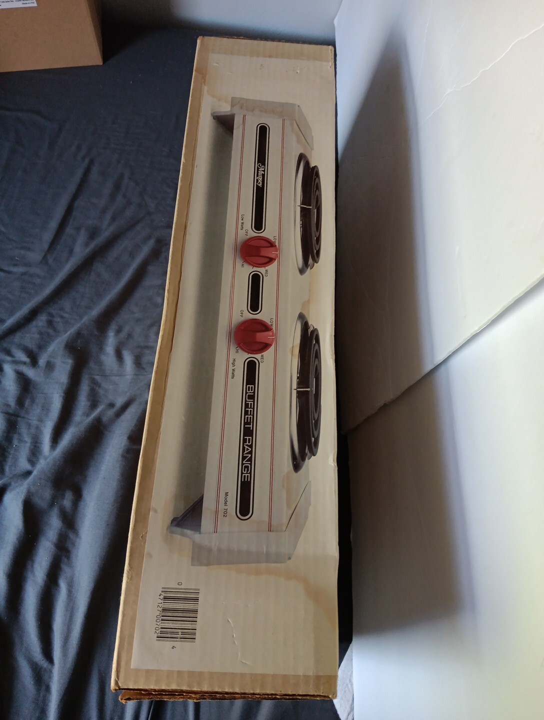 Vtg Buffet Range Plus Munsey Model 702 U.S.A Sealed Box 2 Burner N.O.S Retro Kit