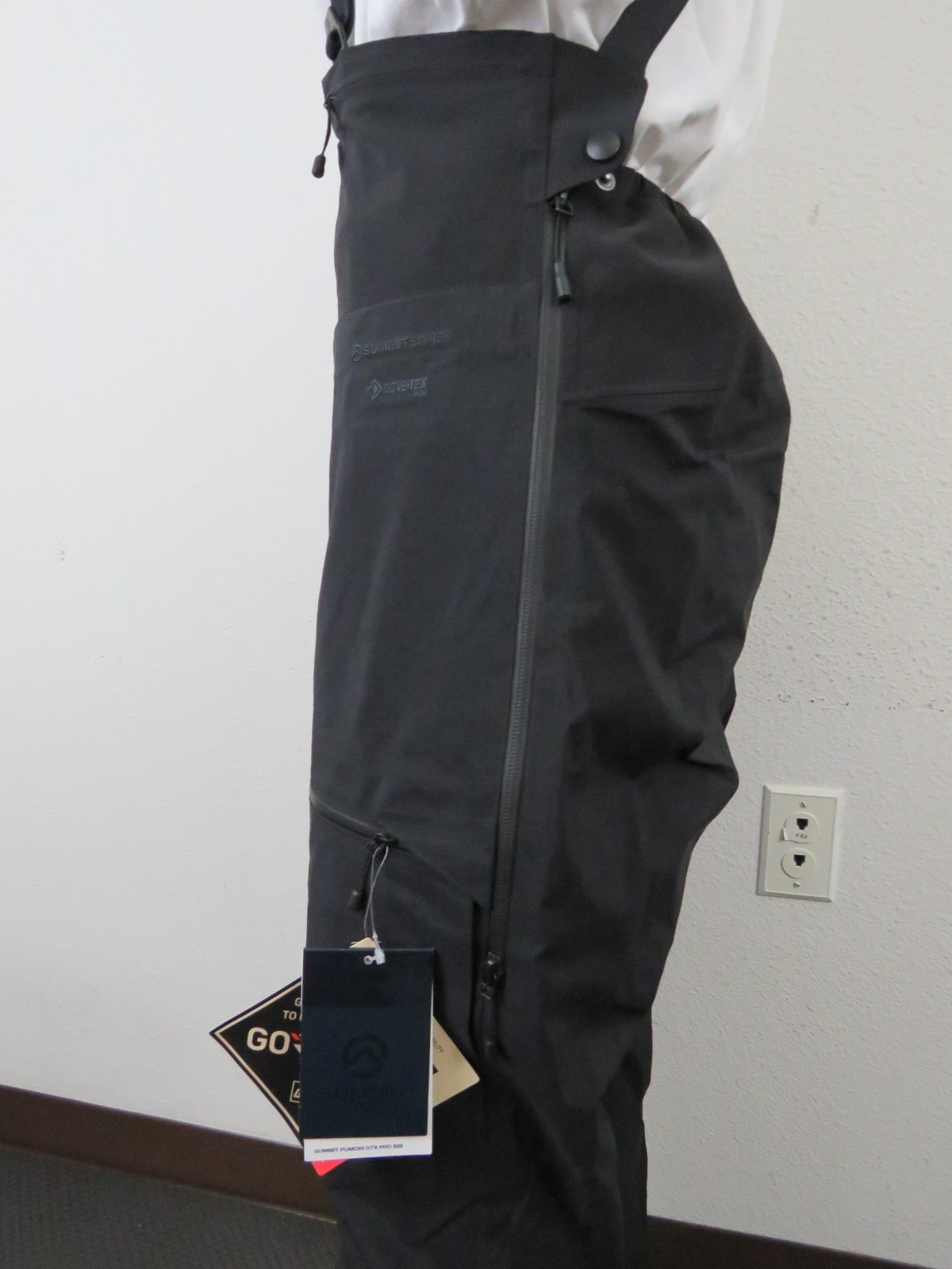 Womens The North Face Pumori GTX GORE TEX Waterproof Shell Ski Bibs Pant Black