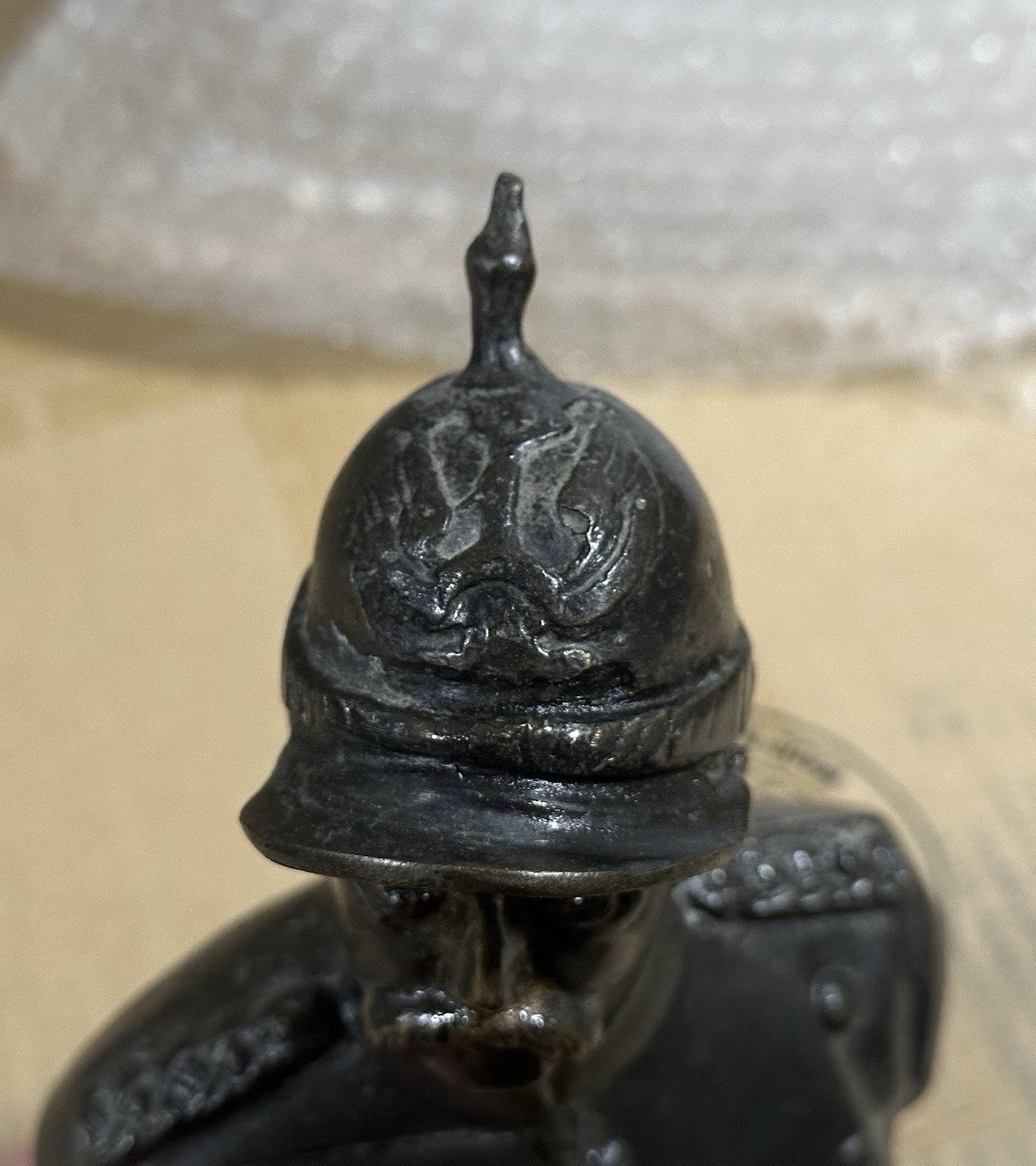 COOL! German Otto Von Bismarck Desk Statue Bronze Good Condition!