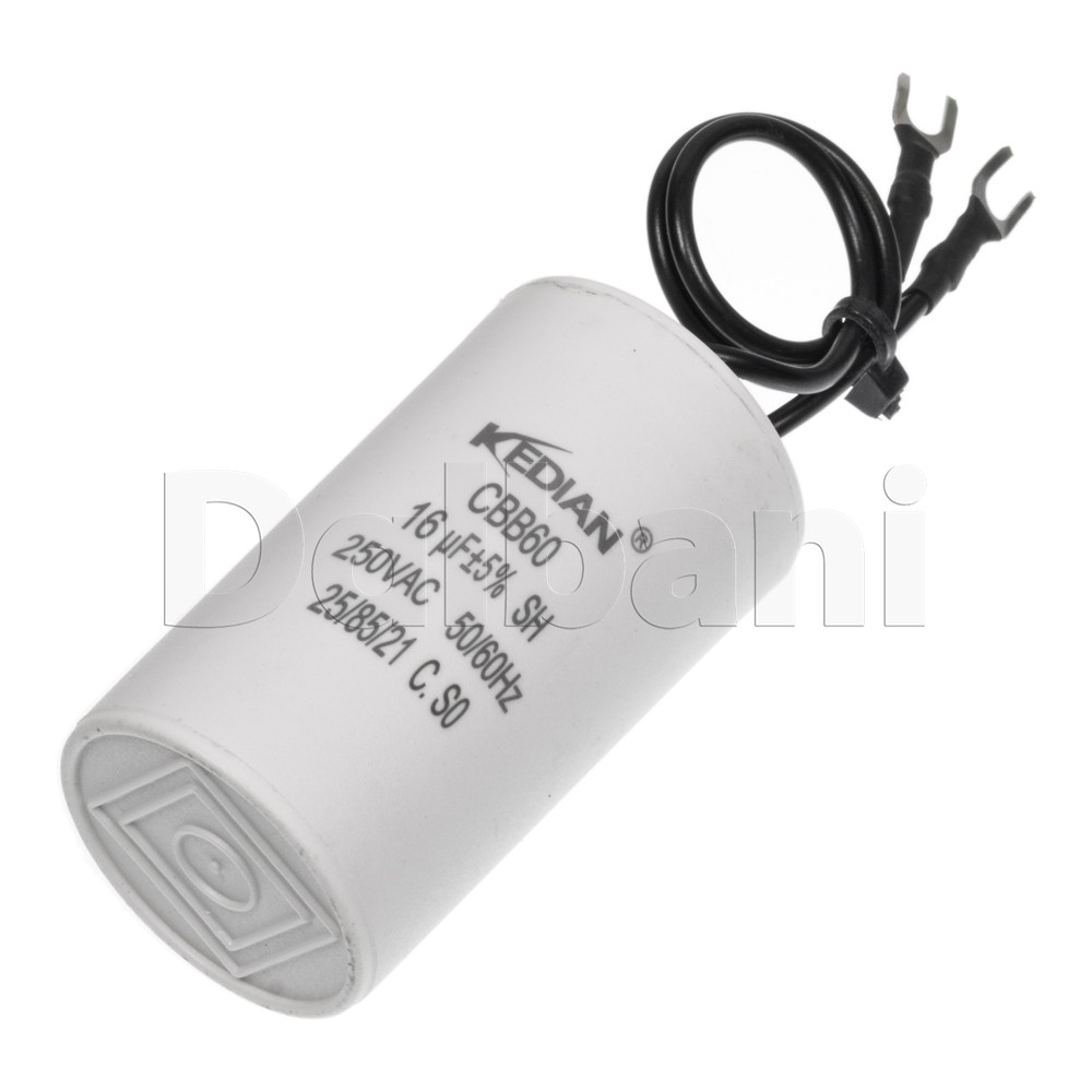 New 16UF 250VAC Wire Motor Run Capacitor 16MFD CBB60  HVAC 30X60MM 25/85/21
