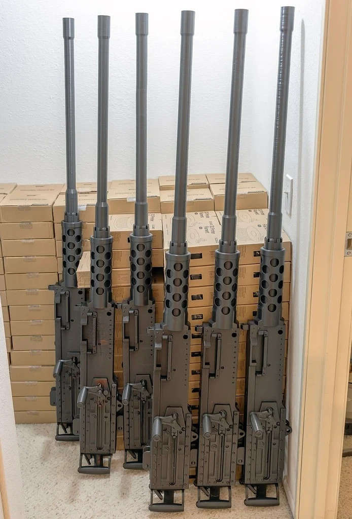 Browning M2HB 0.50 Machine Gun PROP - 1:1 Scale - Unpainted Black - Unassembled