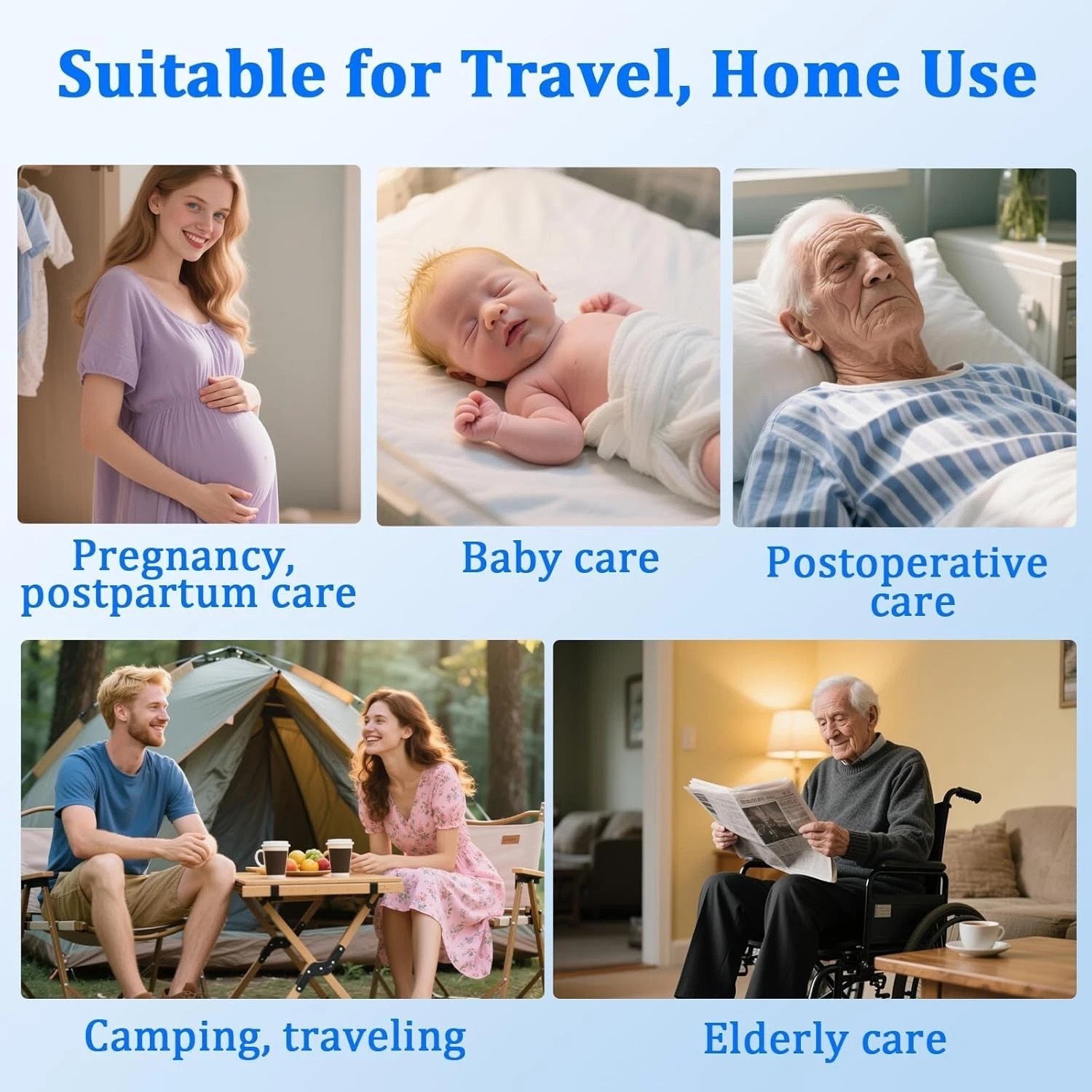 Rechargeable Portable Bidet for Holiday Travel Electric Sprayer High Pressure，l