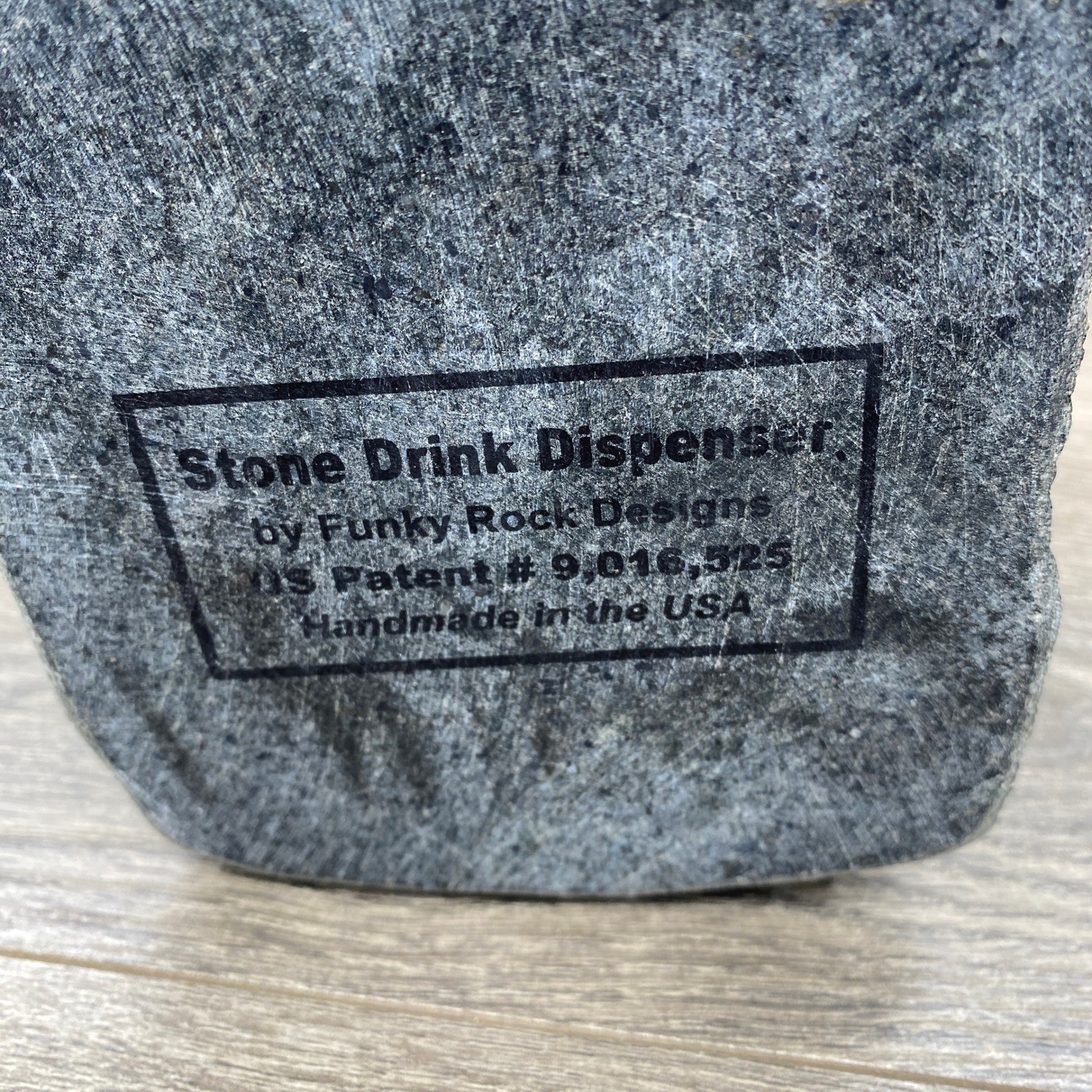 Funky Rock Designs Stone Drink Dispenser Handmade Granite Liquor Spigot USA Made