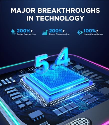 Bluetooth 5.4 AUX Car Adapter[2025 Upgrade] [Stronger Dual Mics& Noise Black