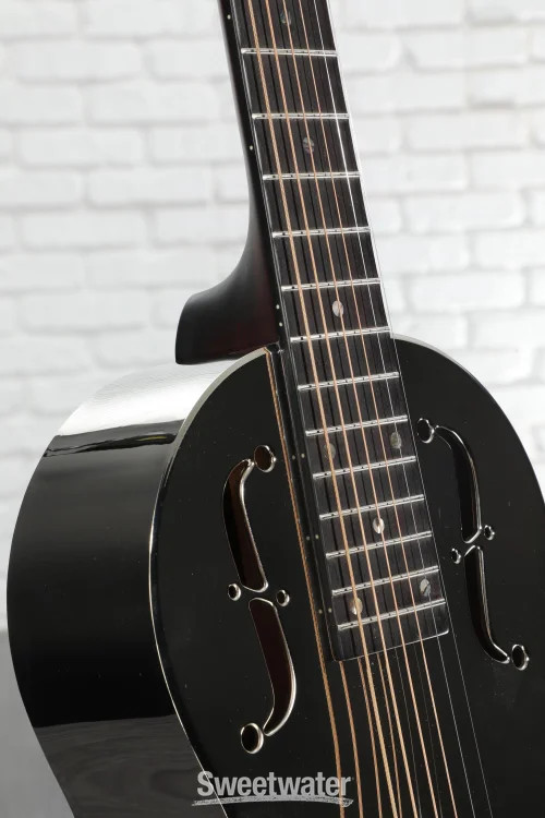 Recording King Parlor Resonator Acoustic Guitar - Nickel