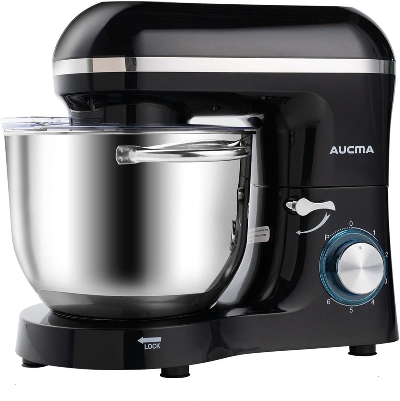 Aucma Stand Mixer 6.5QT 6-Speed Kitchen Electric Food Mixer Bowl NEW