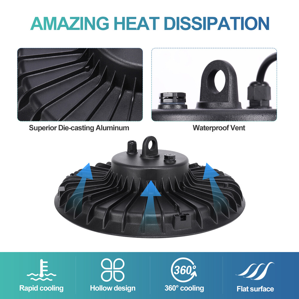 20Pcs 200W UFO Led High Bay Light Commercial Industrial Warehouse Gym Shop Light