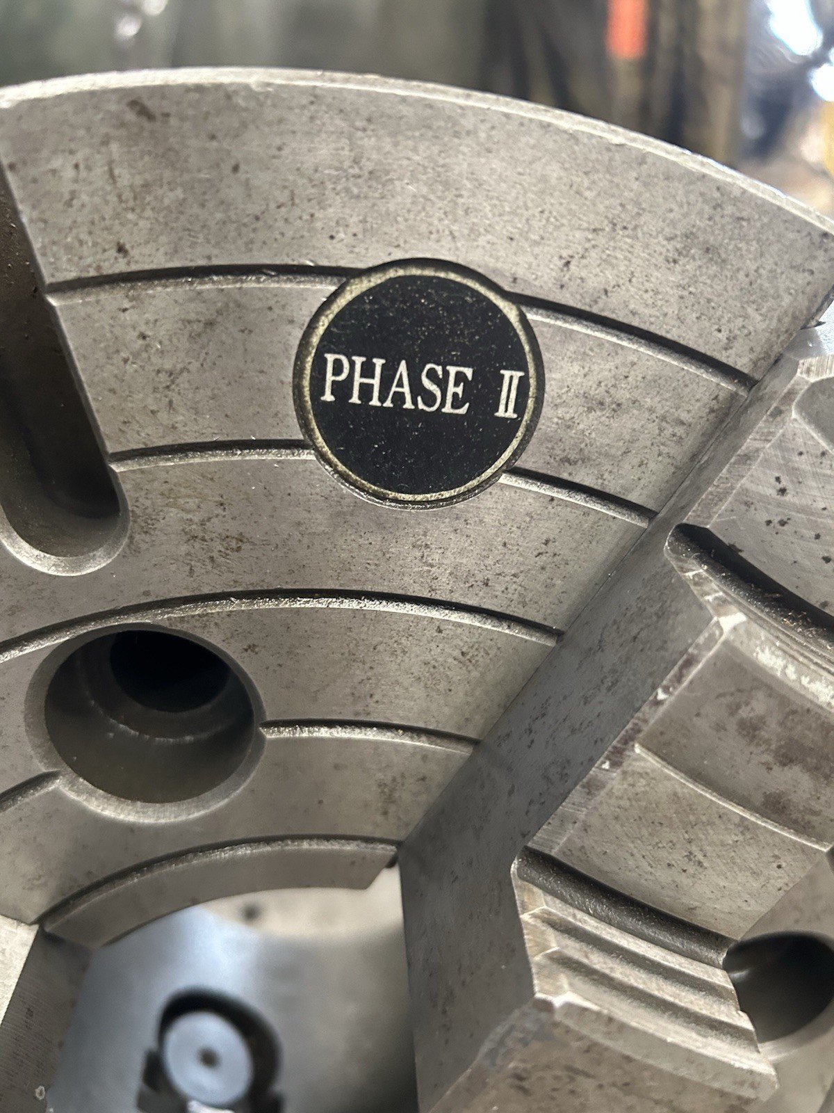 12” 4 Jaw Independent Phase II 2 Lathe Chuck Plain Back