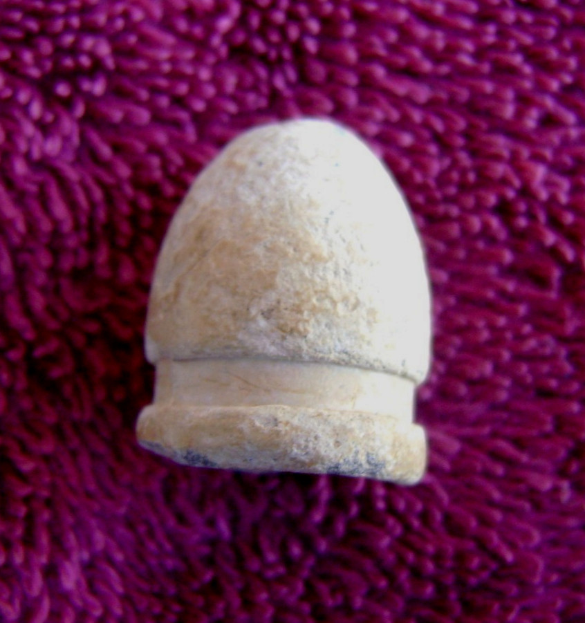 DUG CIVIL WAR CONFEDERATE FRENCH LOW BASE TRIANGLE BULLET (PORT HUDSON)