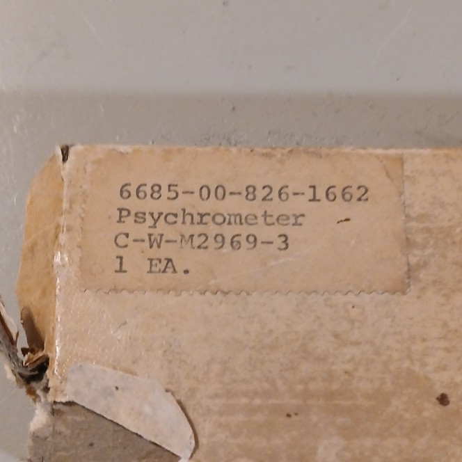 Princo D-430 Pocket Sling Psychrometer Analog 30-120°F with Case