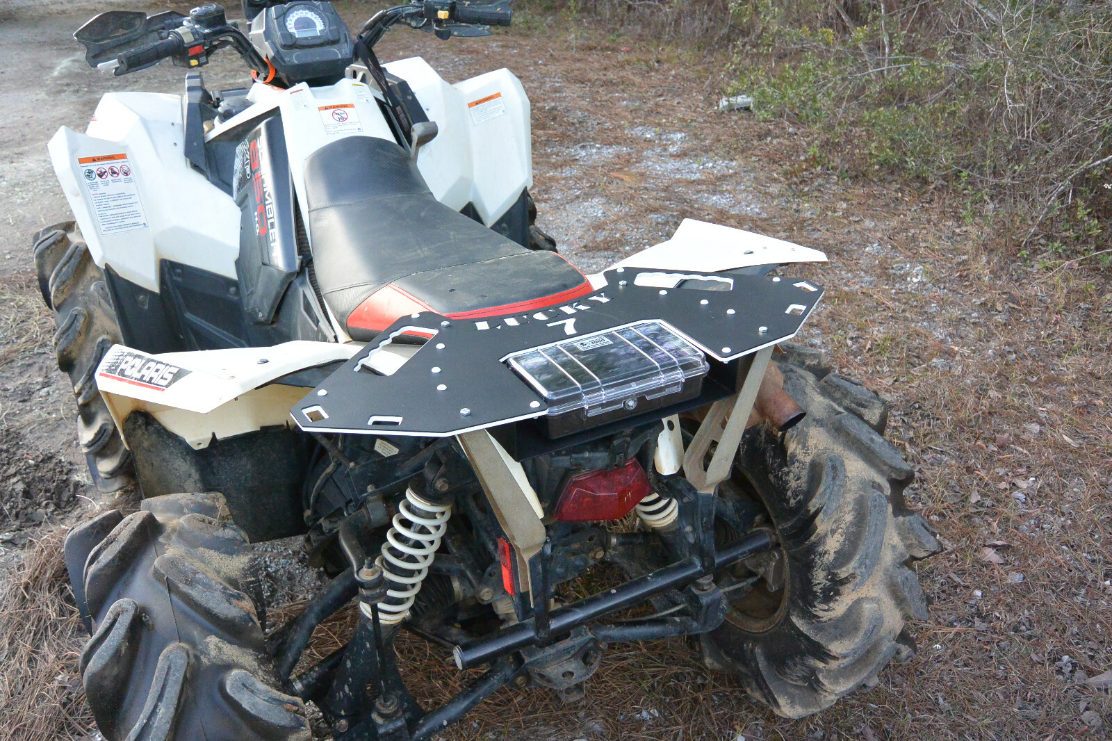 2013-2023 Polaris Scrambler 850 1000 Rear Rack w/ Storage Case