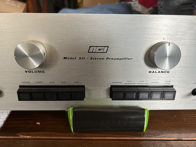 Vintage AGI 511 Preamplifier. READ.