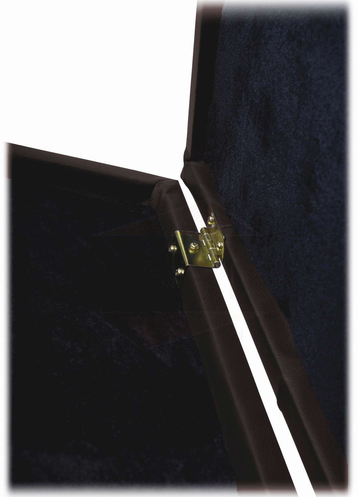 Brown Leather Piano Bench - GRIFFIN Keyboard Seat Wood Vanity Chair Guitar Stool