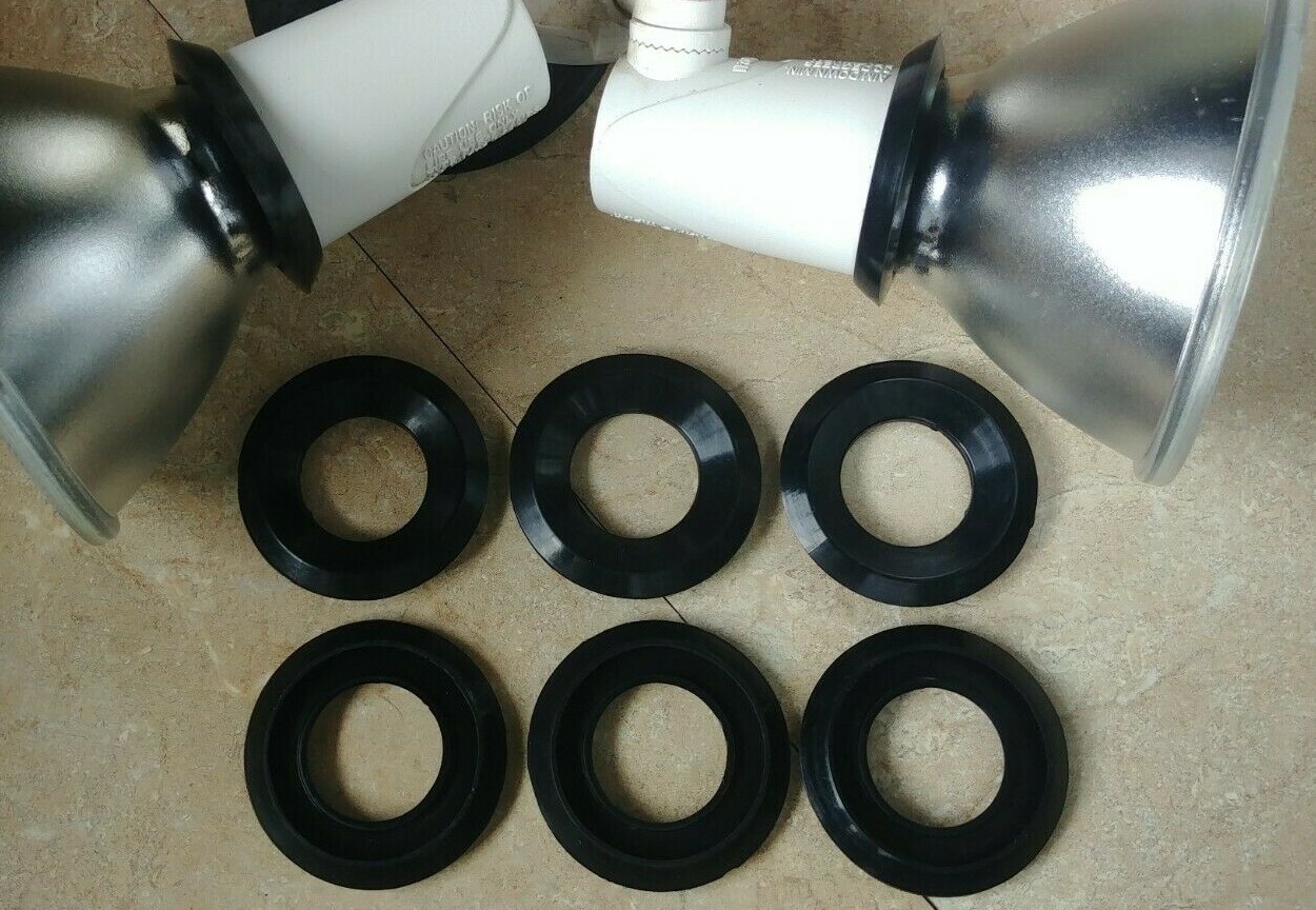 8 Pack Outdoor Home Floodlight Spotlight Gasket Washer 2" PAR38 Bulb Socket Seal