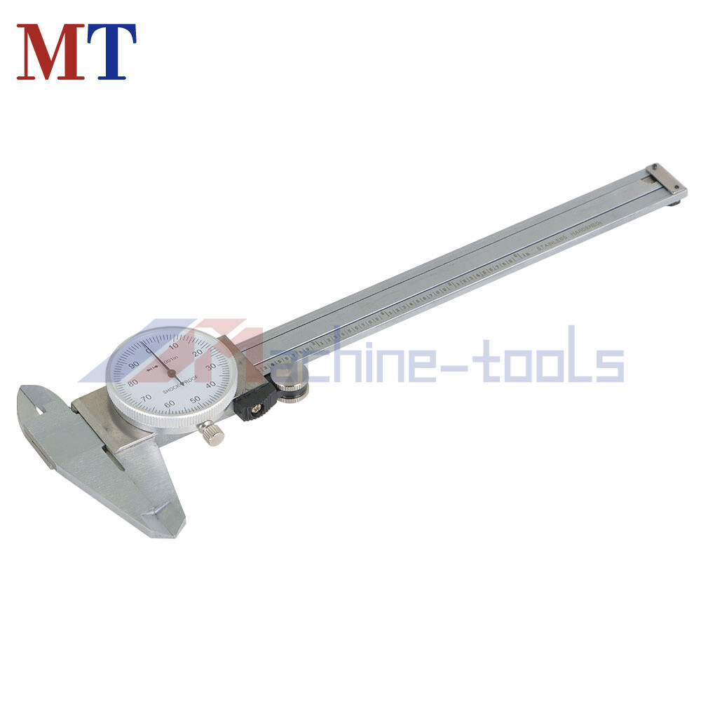 6 Inch Dial Caliper Shockproof Gauge 0.001" Of One Inch Stainless Steel