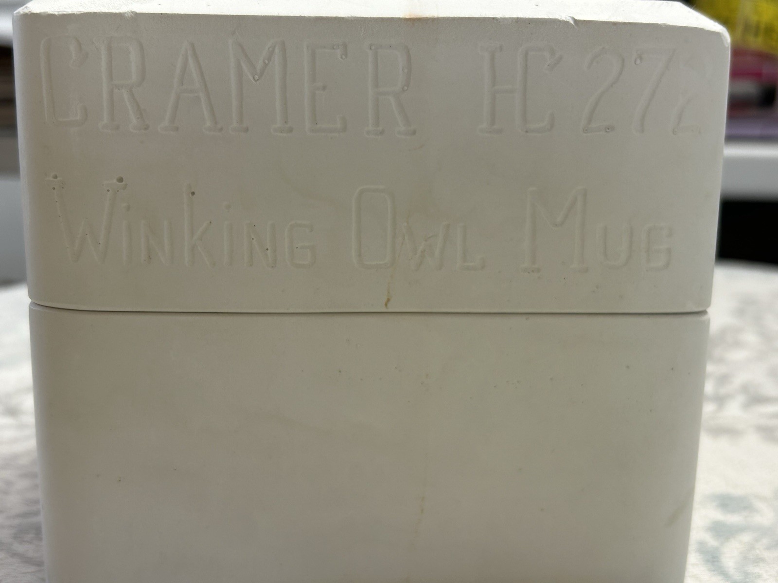 VTG Cramer HC272 Winking Owl Mug Have A Nice Day Ceramic Slip Casting Mold