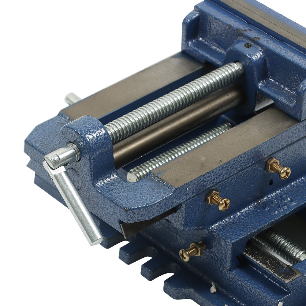 5" Heavy Duty Cross Drill Press Vise Slide Metal Milling 2 Way Clamp Machine Set