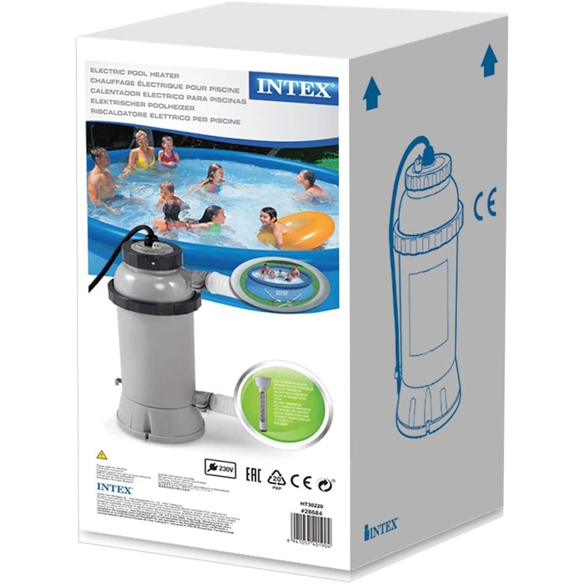 INTEX Pool Heater RCD For Pools Up To Ø 457Cm Pool Heater 3000 Watt 28684
