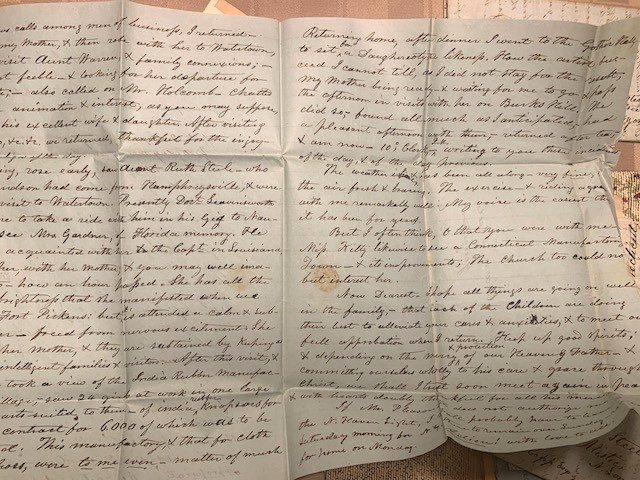 1848 Georgetown DC blue stampless letter paid 10 cents rate handstamps