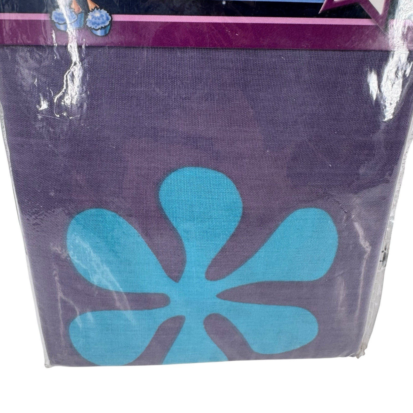 BRATZ "Wildflowers" Decorative Valance Standard Size Blue and Purple New