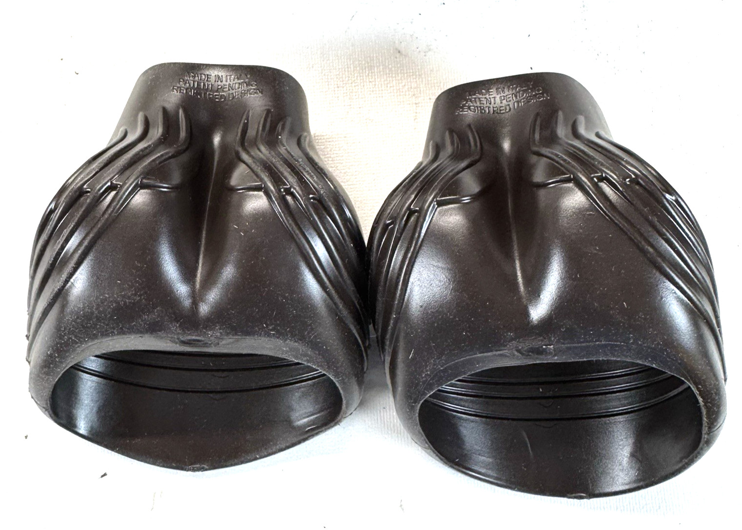 (2pcs) Acavallo Anatomic No-Turn Gel Hoof Boots Cob GP701-CBRN, Brown