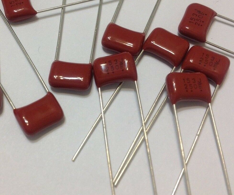 10 pack .015uf 250v 5% Tolerance Polyester Radial Guitar Tone Capacitors ECQ-E