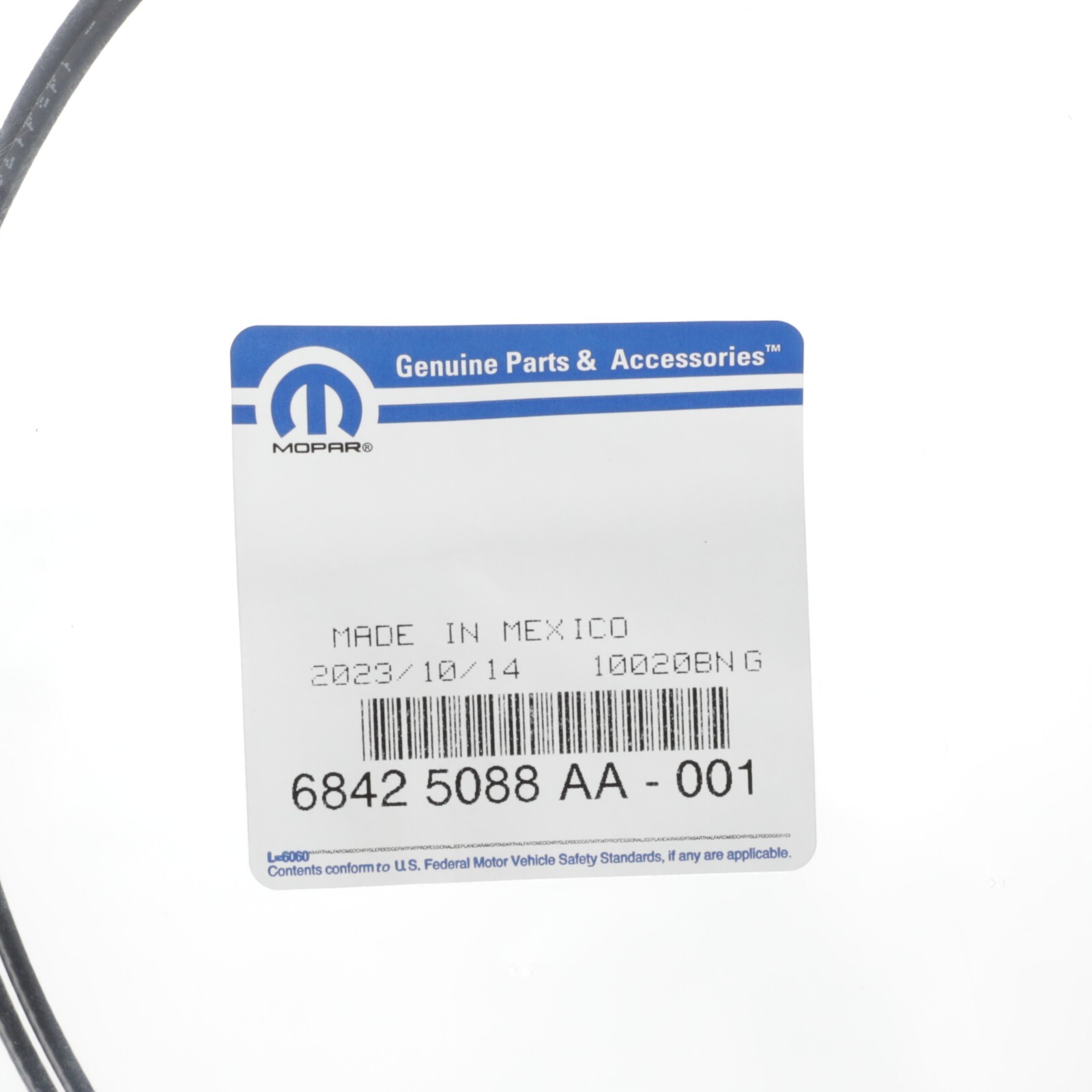 19-23 WRANGLER JL GLADIATOR CAMERA CABLE GENUINE MOPAR 68425088AA