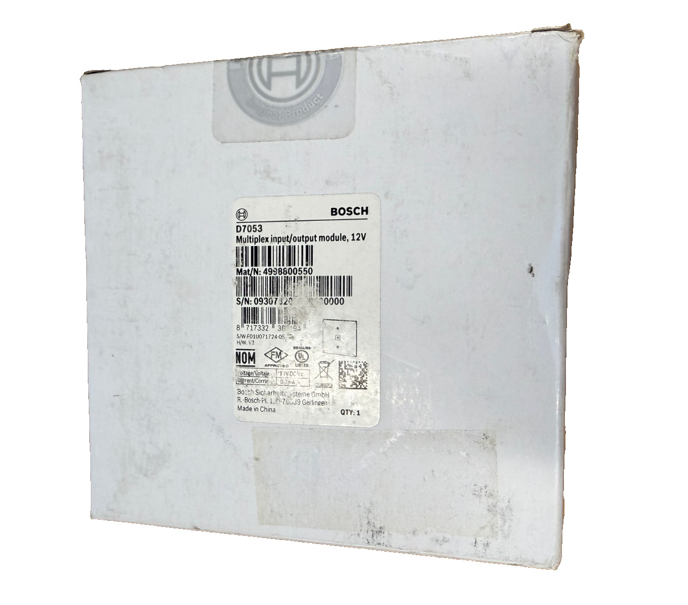 Bosch D7053 Multiplex Input/Output Module 12V