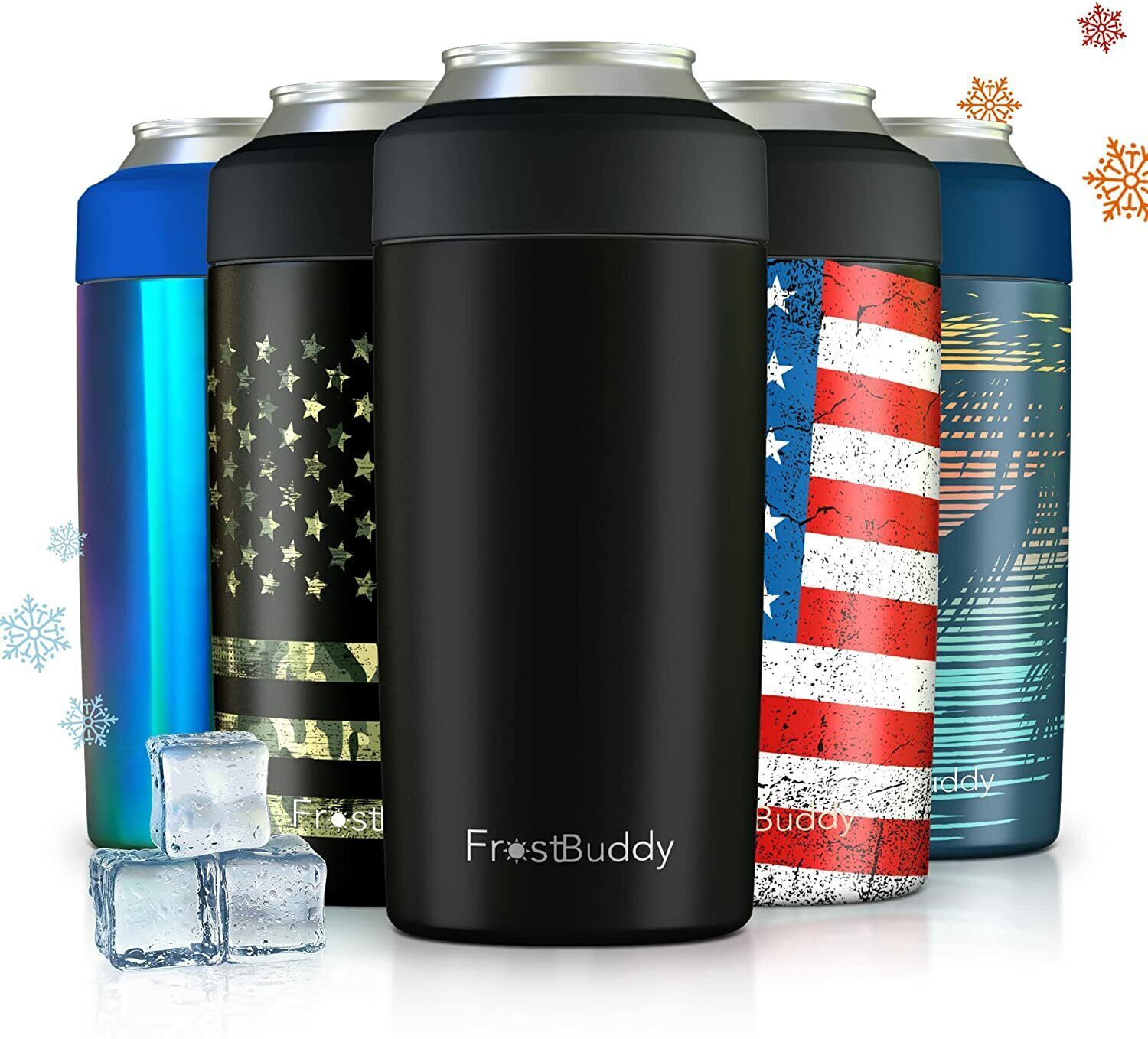 Frost Buddy​ Universal 2.0 Stainless Steel Insulated Can Cooler