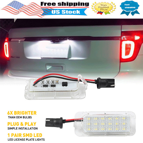 2x For Ford Escape 2013-19 LED License Plate Light Tag Lamp Assembly Replacement