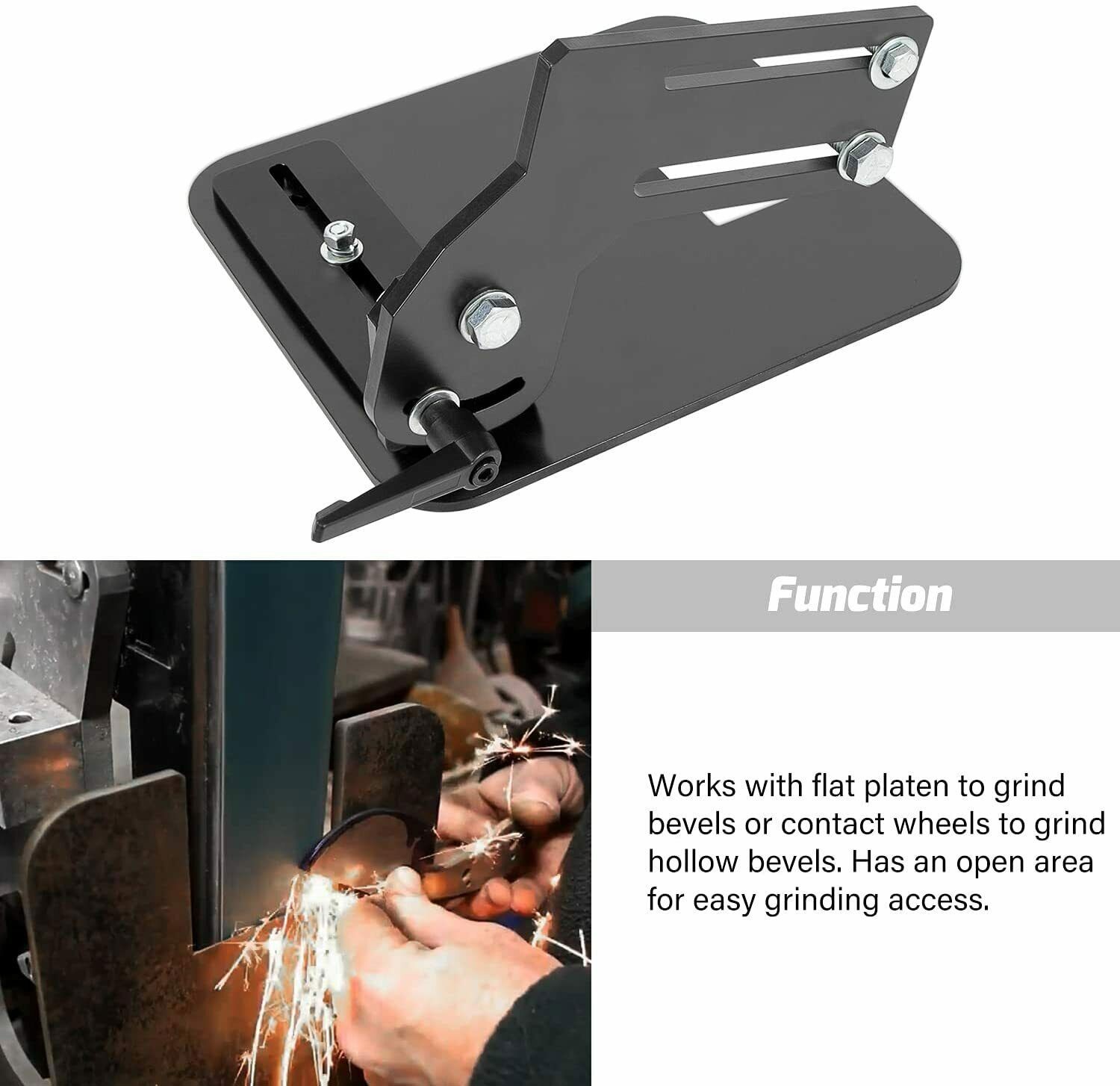 2x72" Knife Bevel Grinding Jig Tool Rest OBM Belt Grinder Tilt Table Flat Platen