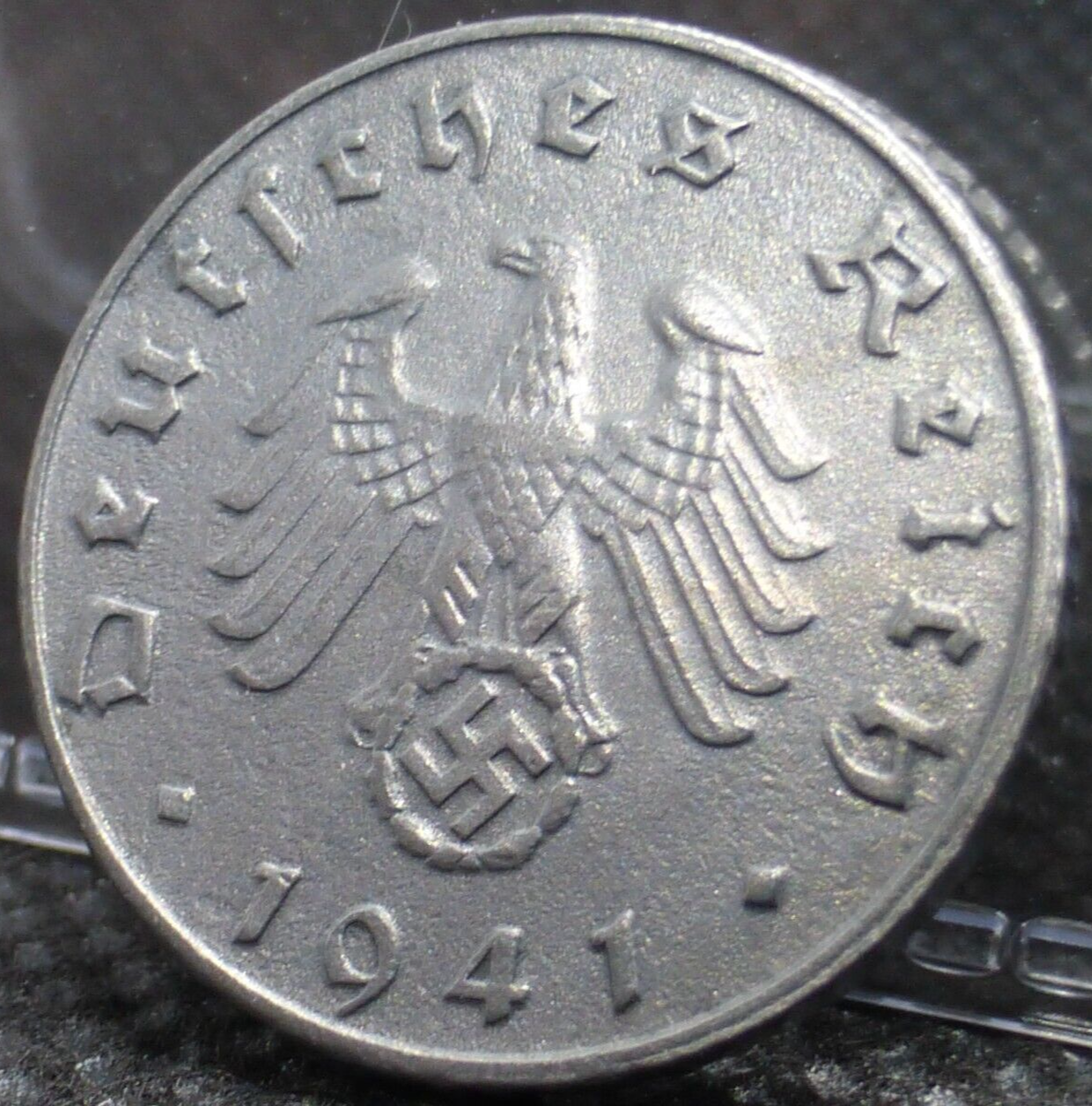 Nazi Germany WW2 Coin - 5 Reichspfennig Genuine Old Third Reich Rare Zinc Issue