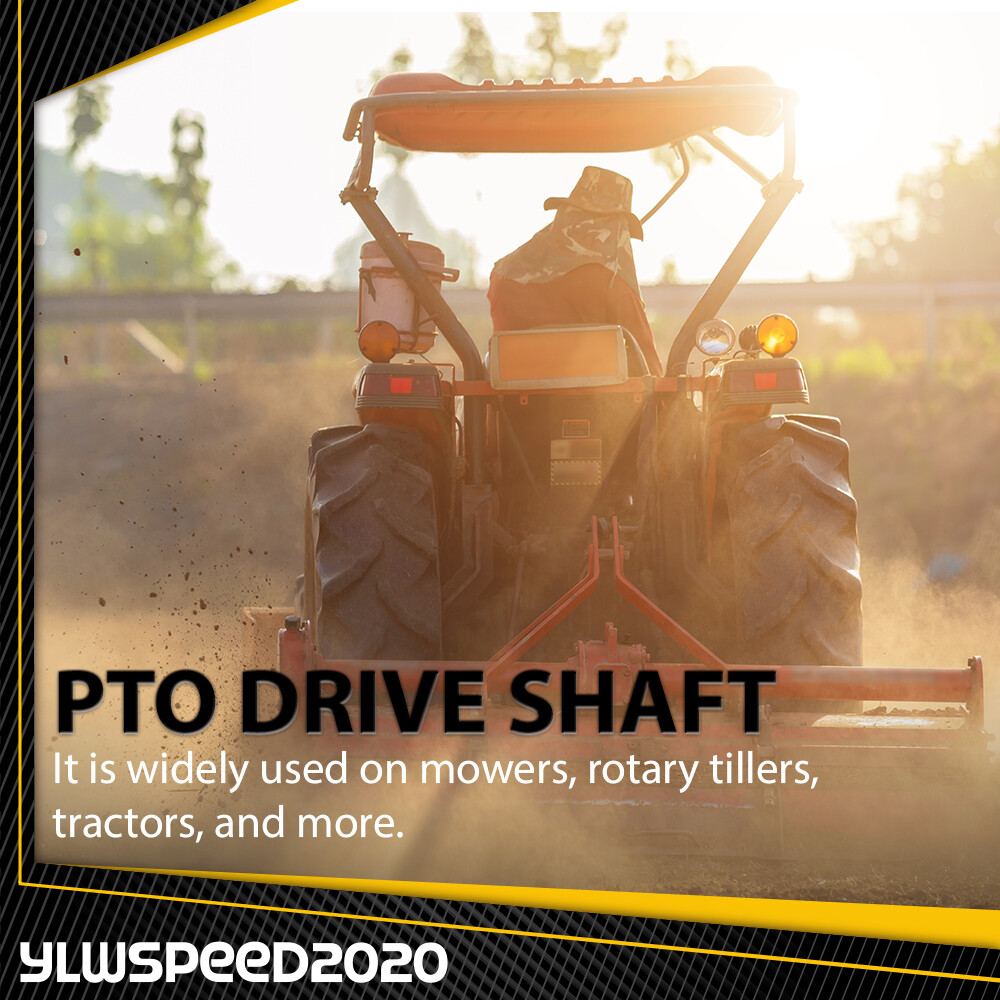 PTO Shaft PTO Drive Shaft 1-3/8"x6 Spline w/ Slip Clutch T4 31.5-41" Yellow New