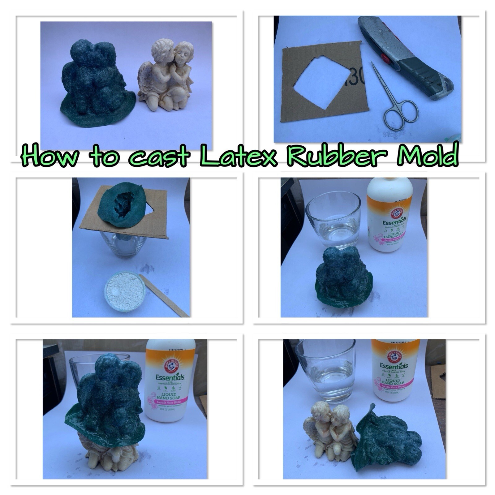 LATEX RUBBER MOLD + Fiberglass Casing Sitting Buddha H. 17” YKM-5126 Blue Mold