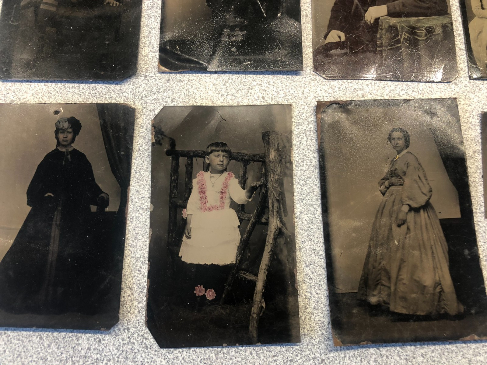 Lot of 11 CIVIL WAR ERA TINTYPE'S - Mixed Lot-Children-Adults-Military c.1860s