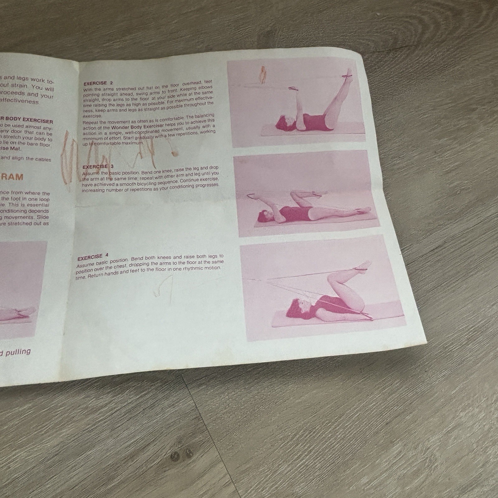 VTG Wonder Body Exerciser Retro 70s Fitness Rope Pulley Original Box Manual MCM