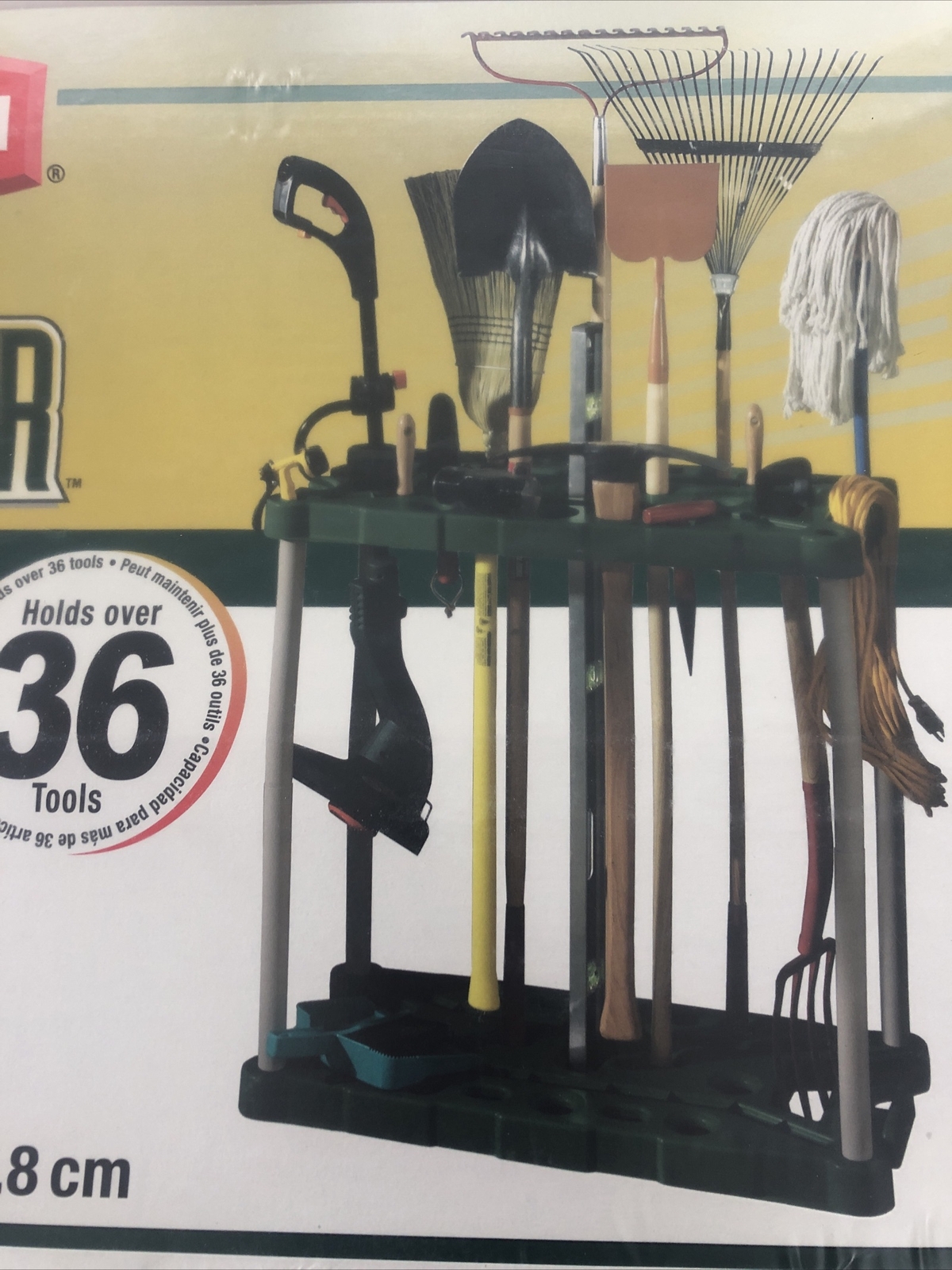 Rubbermaid 7092-18-MICHR Green/Natural Plastic Tool Tower 37 H x 36 W x 18 D in.