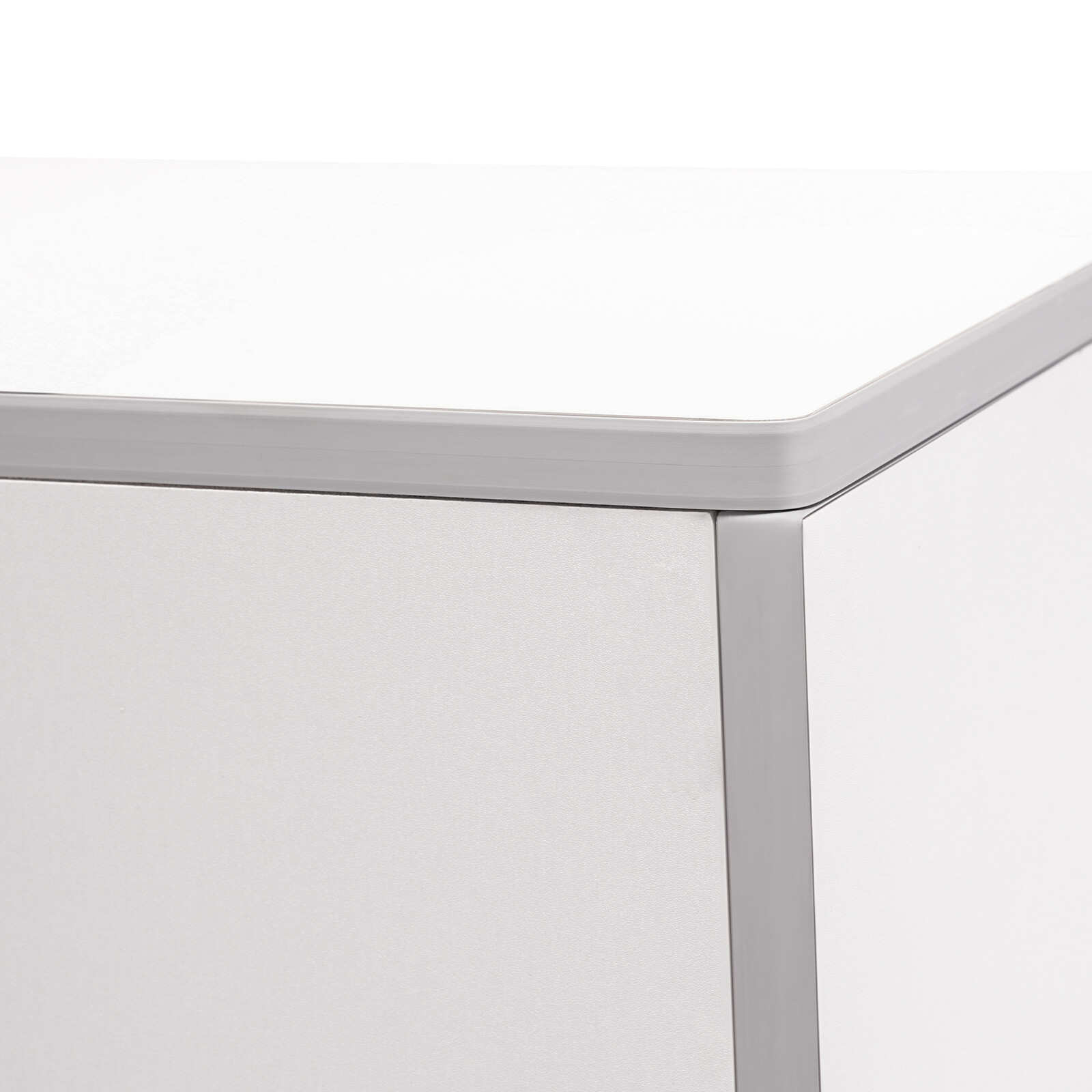 White Portable Event Bar Portable Bar Cabinet Foldable Bar 47.75*19.5*42.75in