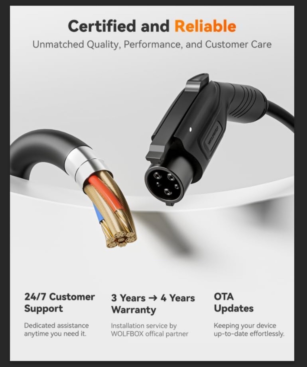Brand WOLFBOX Specification Met CSA, FCC Manufacturer wolfbox Efficient charging