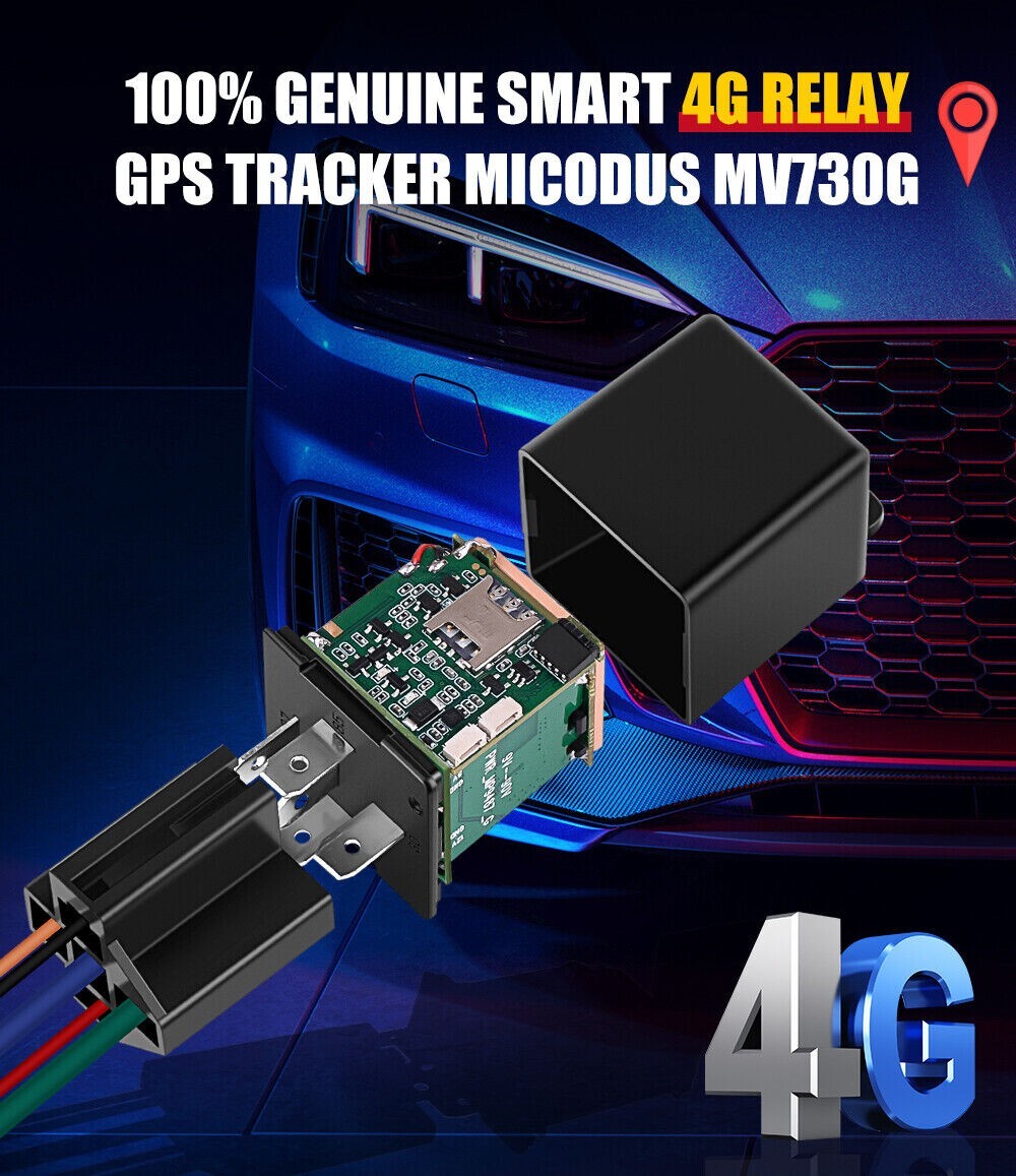 GPS Tracker Relay for Car Vehicle GSM ACC Cut Oil Real Time Device Locator MV730