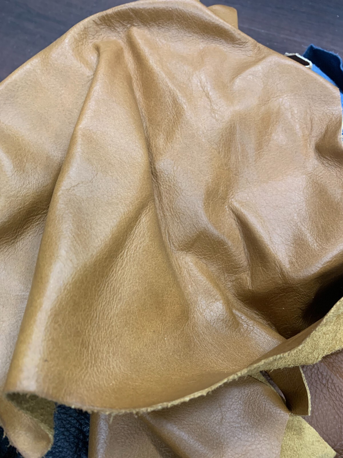 3 lb Box Mixed Colors Cowhide Remnants Scrap Leather Pieces Free Shipping