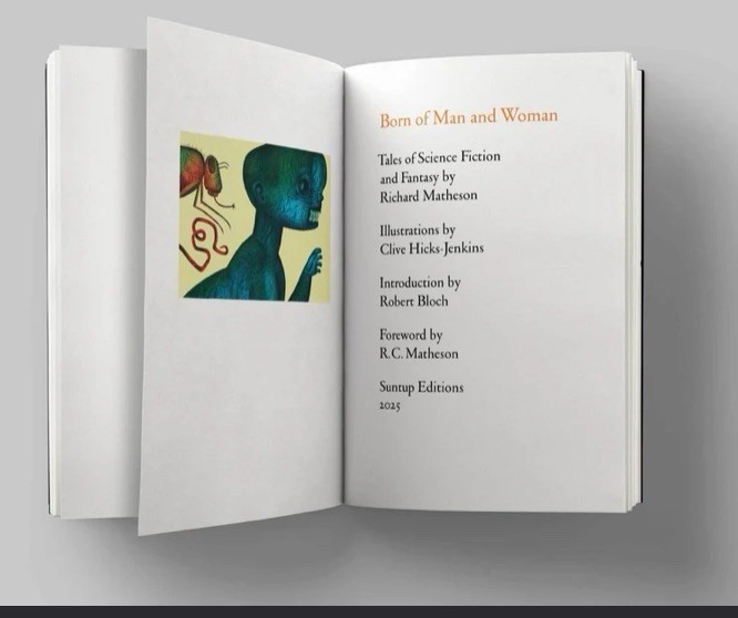 Born of Man and Woman Richard Matheson The Collection Signed Artist Ed SUNTUP OP