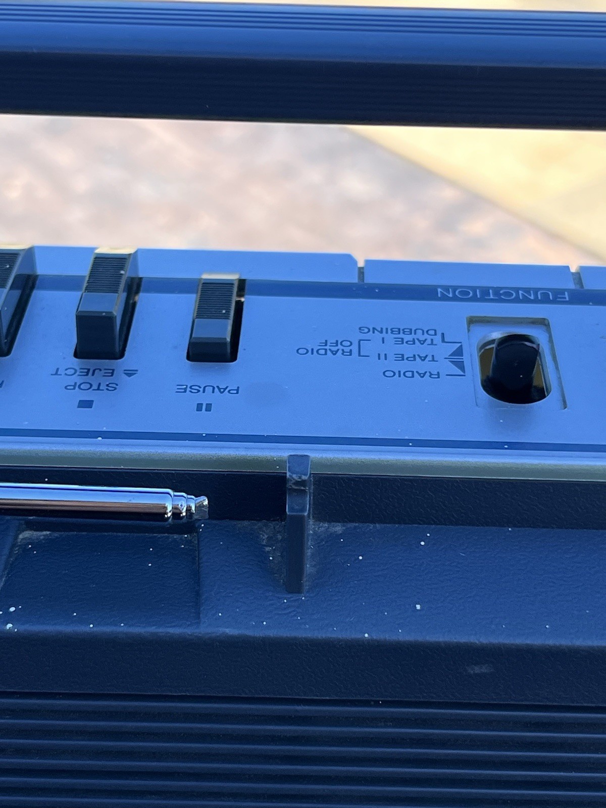 VINTAGE 1980’s Sanyo M-W1 AM/ FM Dual Band Stereo Cassette Radio Boombox Works