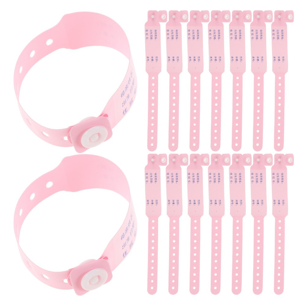 100 Pcs Medical Identification Tape Writable Newborn Wristband Hospital