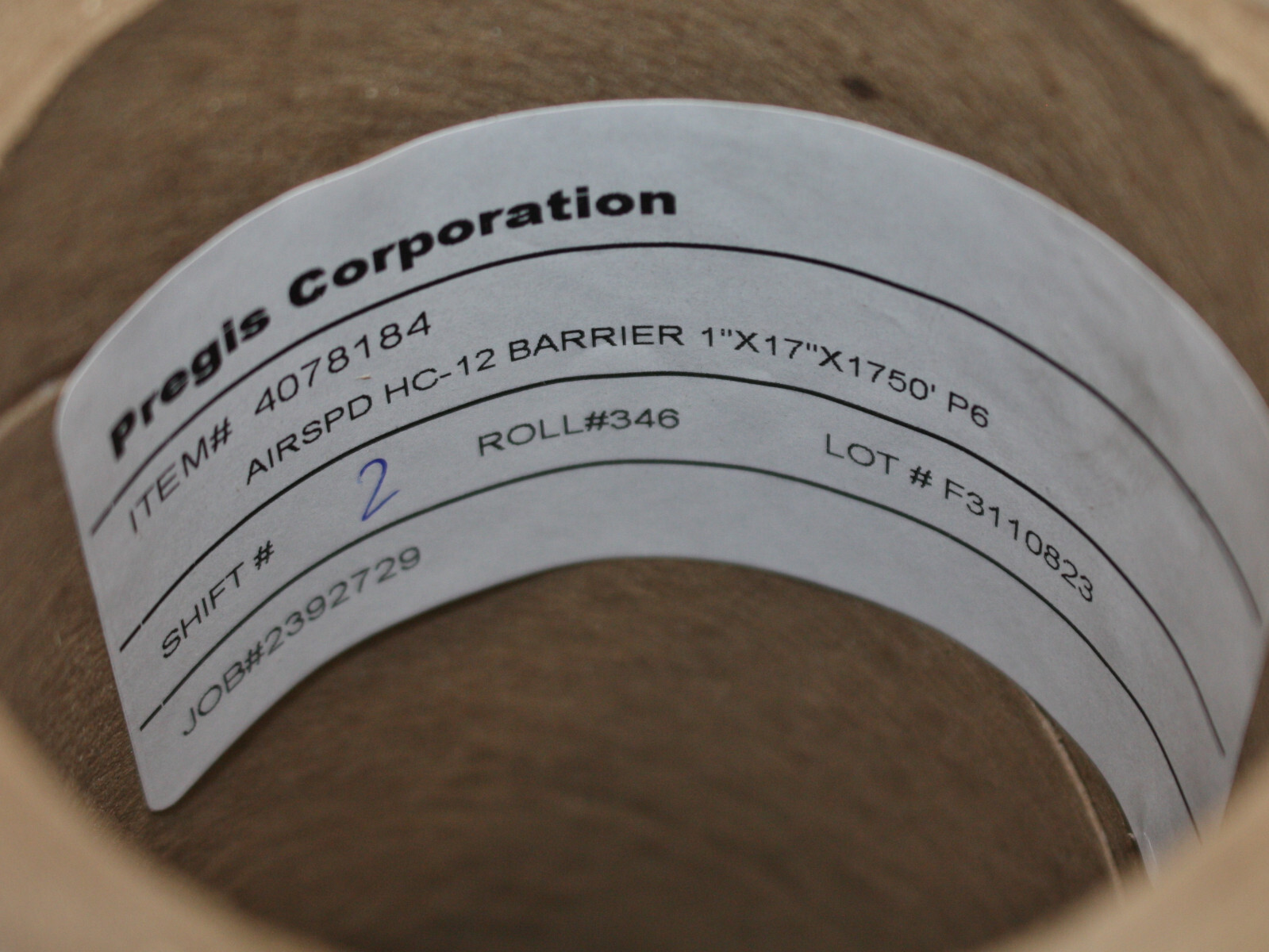 Pregis AirSpeed Inflatable Cushion Barrier 4078184, 1" x 17" x 1500ft Roll HC-12