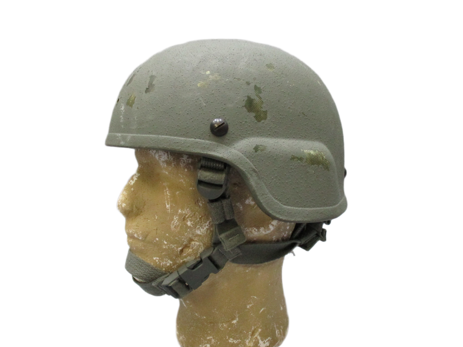 ACH Advanced Combat Helmet Size Medium Foliage Green w/ Pads Chinstrap Ballistic